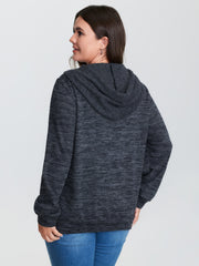 2-in-1 Heather Half-Zipper Hoodie