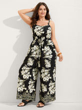 Boho Floral Cami Pockets Jumpsuit