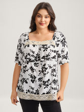 Silhouette Floral Lace Detail Blouse