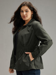 Wind-Resistant Waistline Inside Zipper Fly Windbreaker