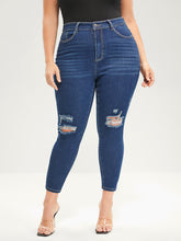Skinny Moderately Stretchy Mid Rise Medium Wash Pocket Jeans