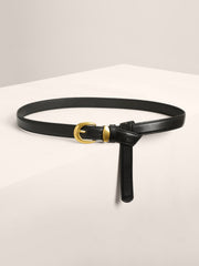 Versatile Small Gold Buckle Narrow Belt