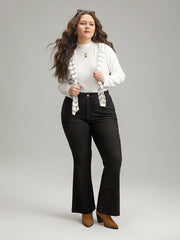 Flare Leg High Rise Full Length Jeans