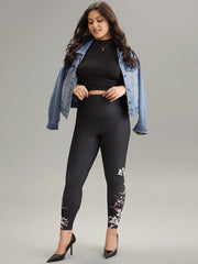 Boho Print High Rise Skinny Leggings