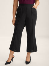Seamed Bootcut Mid-Rise Pants