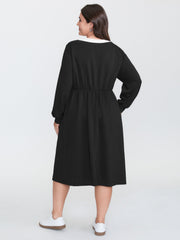2-In-1 Supersoft Pleated Midi Dress