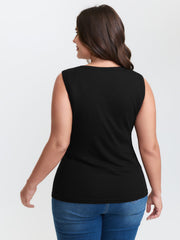 Stretchy Padded Bra Fitted Tank Top