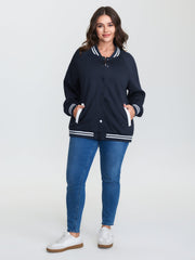 Supersoft Color Contrast Bomber Jacket