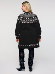 Fair-Isle Jacquard Midi Sweater Dress