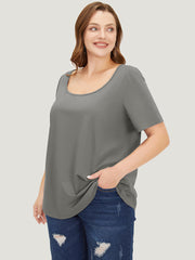 UltraCool Plain Short Sleeve Scoop Neck T-shirt