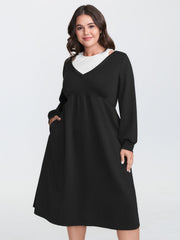 2-In-1 Supersoft Pleated Midi Dress