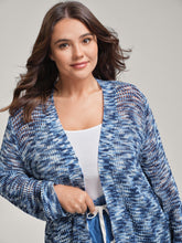 Abstract Textured Cut-Out Knit Cardigan