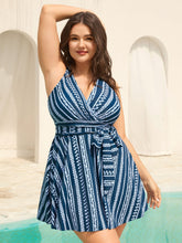 Anti-Float Ties Boho Belted Swim Dress