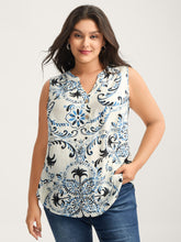 Silhouette Floral Print Tank Top