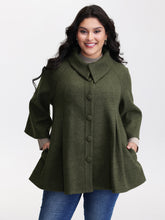 Flared Sleeve A-Line Button Jacket