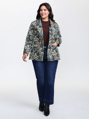 Yarn Dyed Jacquard Colorful Blazer