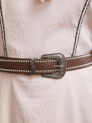 Vintage Texture Needle Buckle Belt