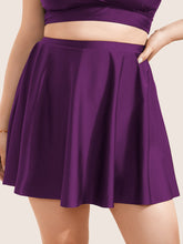 Solid Pocket Ruffles Swim Skirt