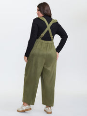 Suede Adjustable Ruffled Jumpsuit