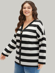 Halloween Striped Button Through Jacket