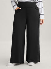 Super Stretchy Wide-Leg Casual Pocket Pants