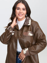 Animal Pattern Button-Down Jacket