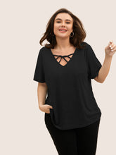 Solid Heather Crisscross Medium Stretch T-shirt