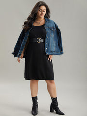 Supersoft Essentials Anti-Pilling Shoulderless Sweater Dress