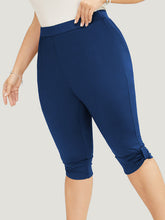 Skinny Ruched Detail Knee Leggings