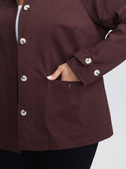 Color Contrast Relaxed-Fit Pockets Jacket