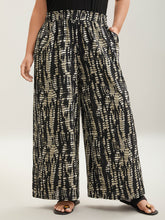 Abstract Tie-Dye Wide-Leg Pants