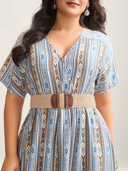 Stretchy Braided Buckle Vacation Belt