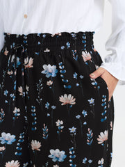 Floral Print Drawstring Waist Loose Fit Pants