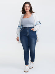 Stretchy Mid-Rise Skinny-Fit Jeans