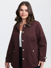 Color Contrast Relaxed-Fit Pockets Jacket