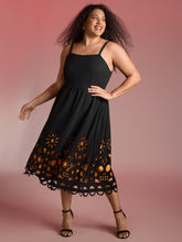 Skull Burnout Cami Midi Dress