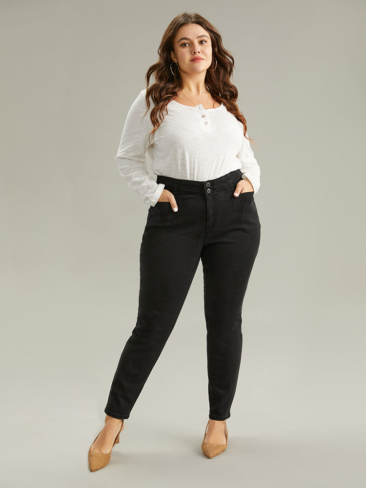 Seam Detail Skinny Pocket Jeans