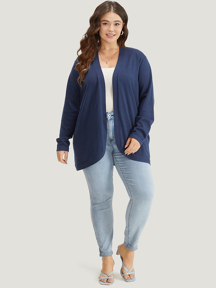 Supersoft Essentials Curved Hem Open Front Cardigan