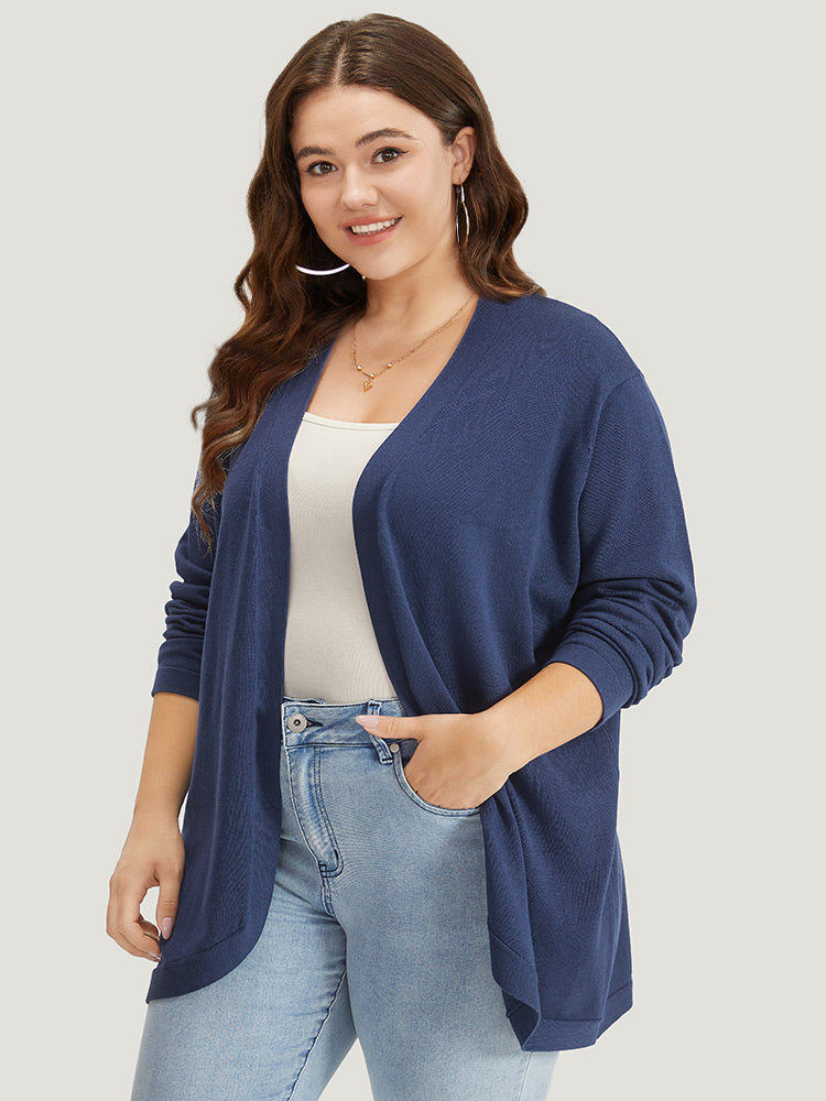 Supersoft Essentials Curved Hem Open Front Cardigan