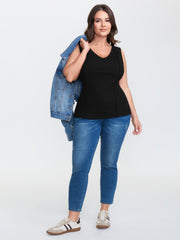 Stretchy Padded Bra Fitted Tank Top