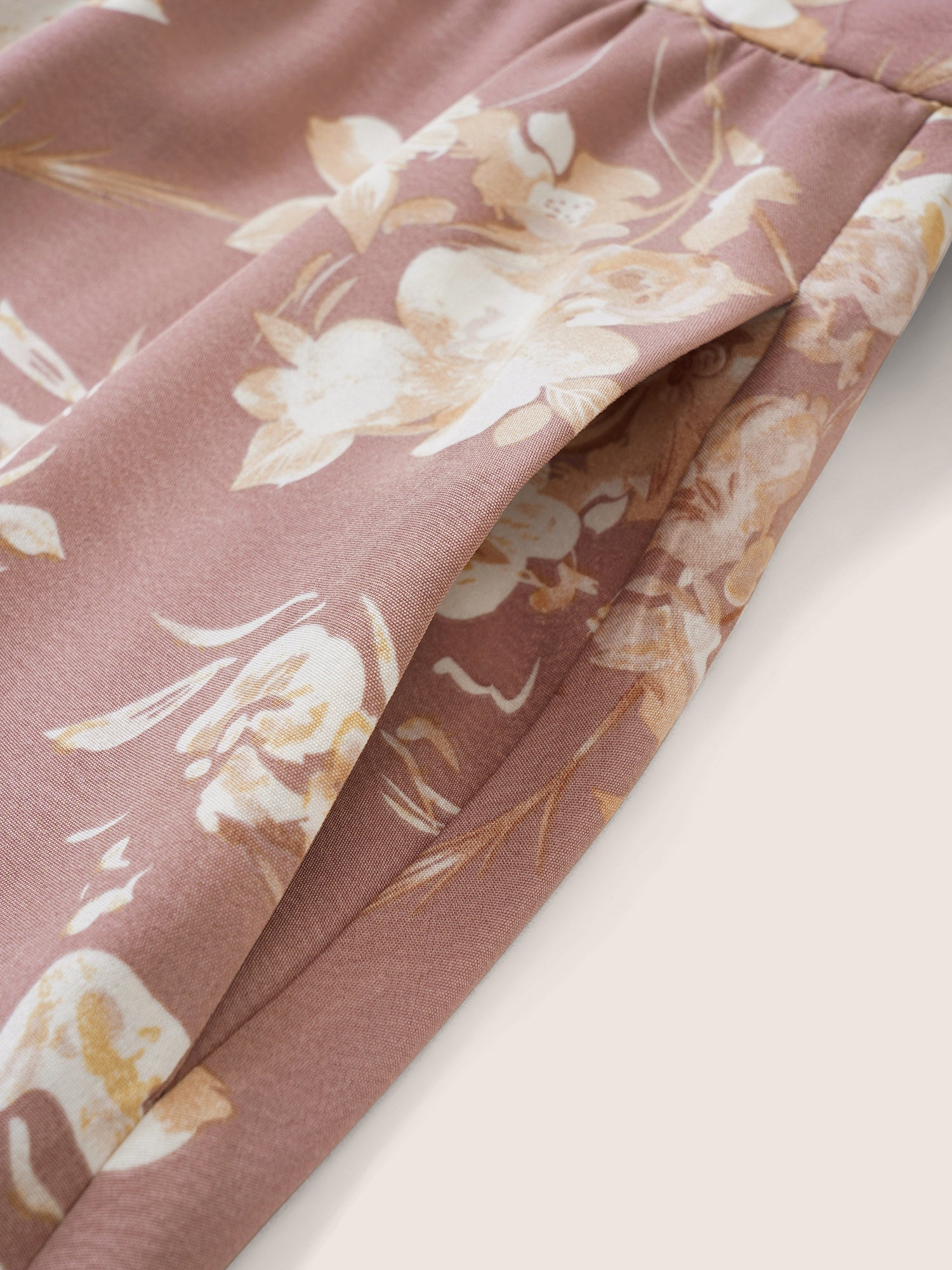 Floral Pocket Elastic Waist Adjustable Straps Dress