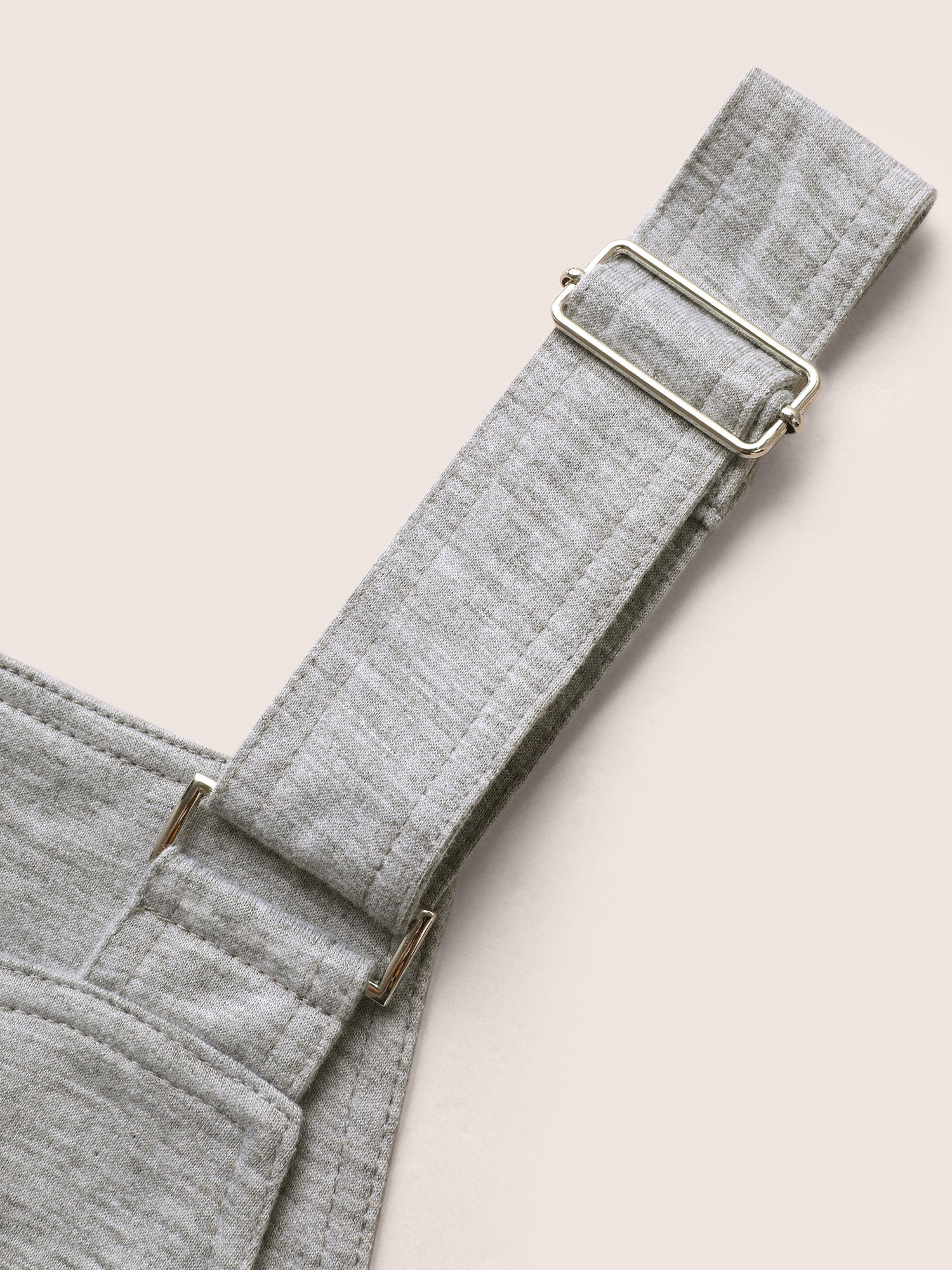 Solid Heather Patched Pocket Wide Leg Jumpsuit