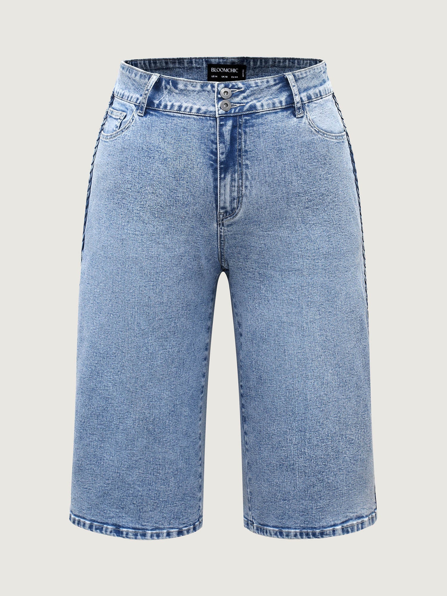 Classic Cut Wide-Leg Crop Jeans