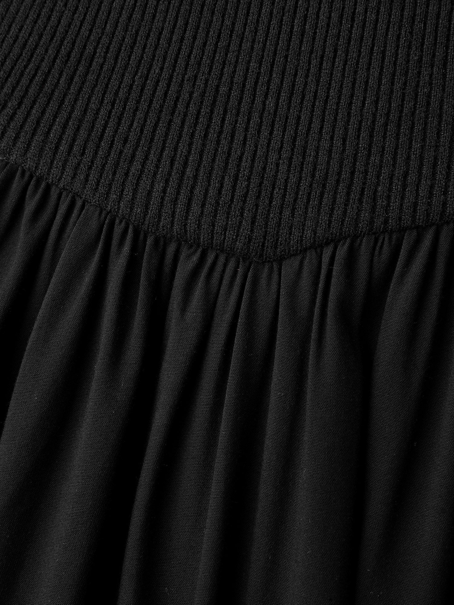 V-Neck Patchwork Plain Sweater Dress