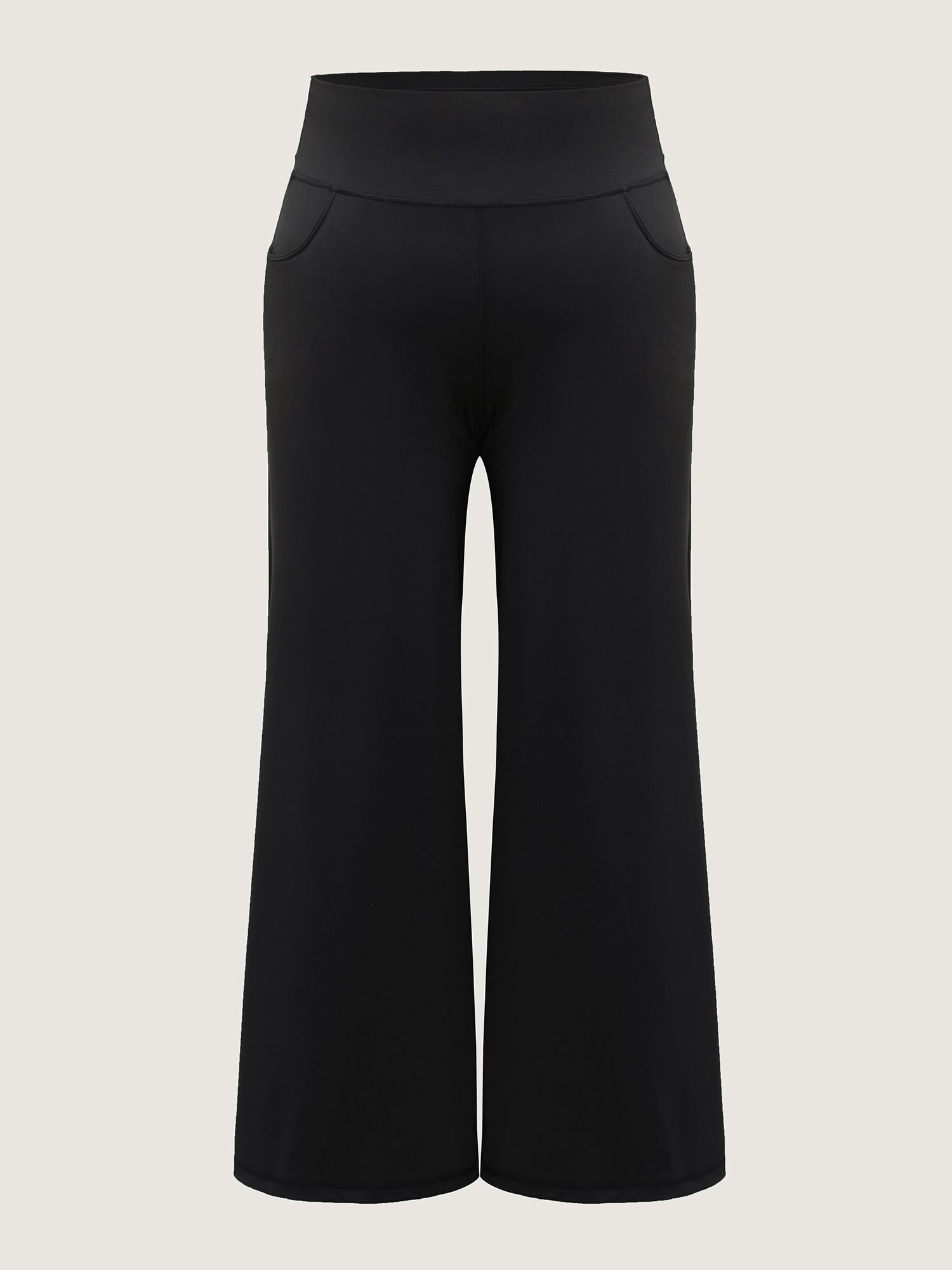Super Stretchy Wide-Leg Casual Pocket Pants