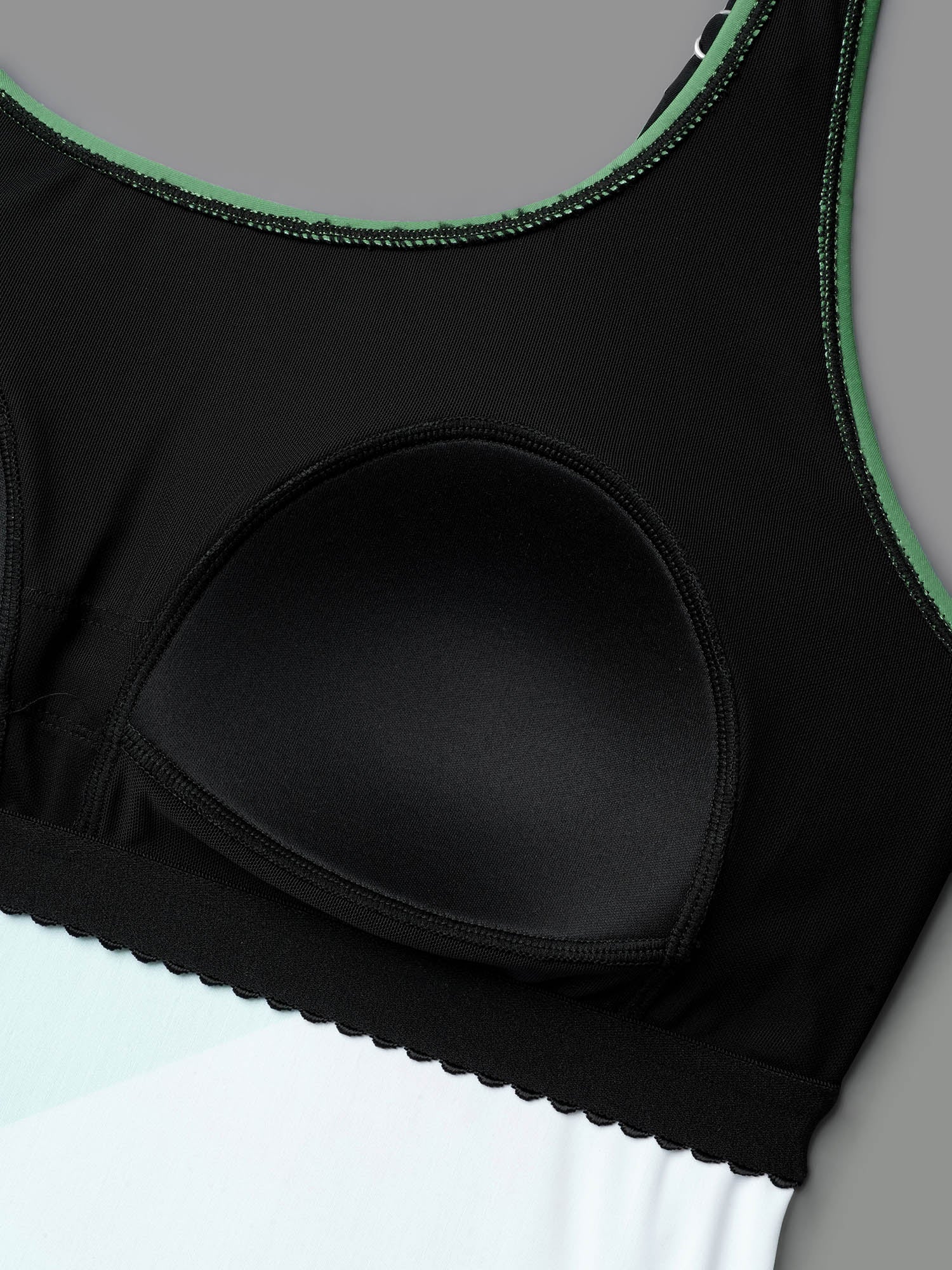 Color Block Drawstring Cami Swim Top