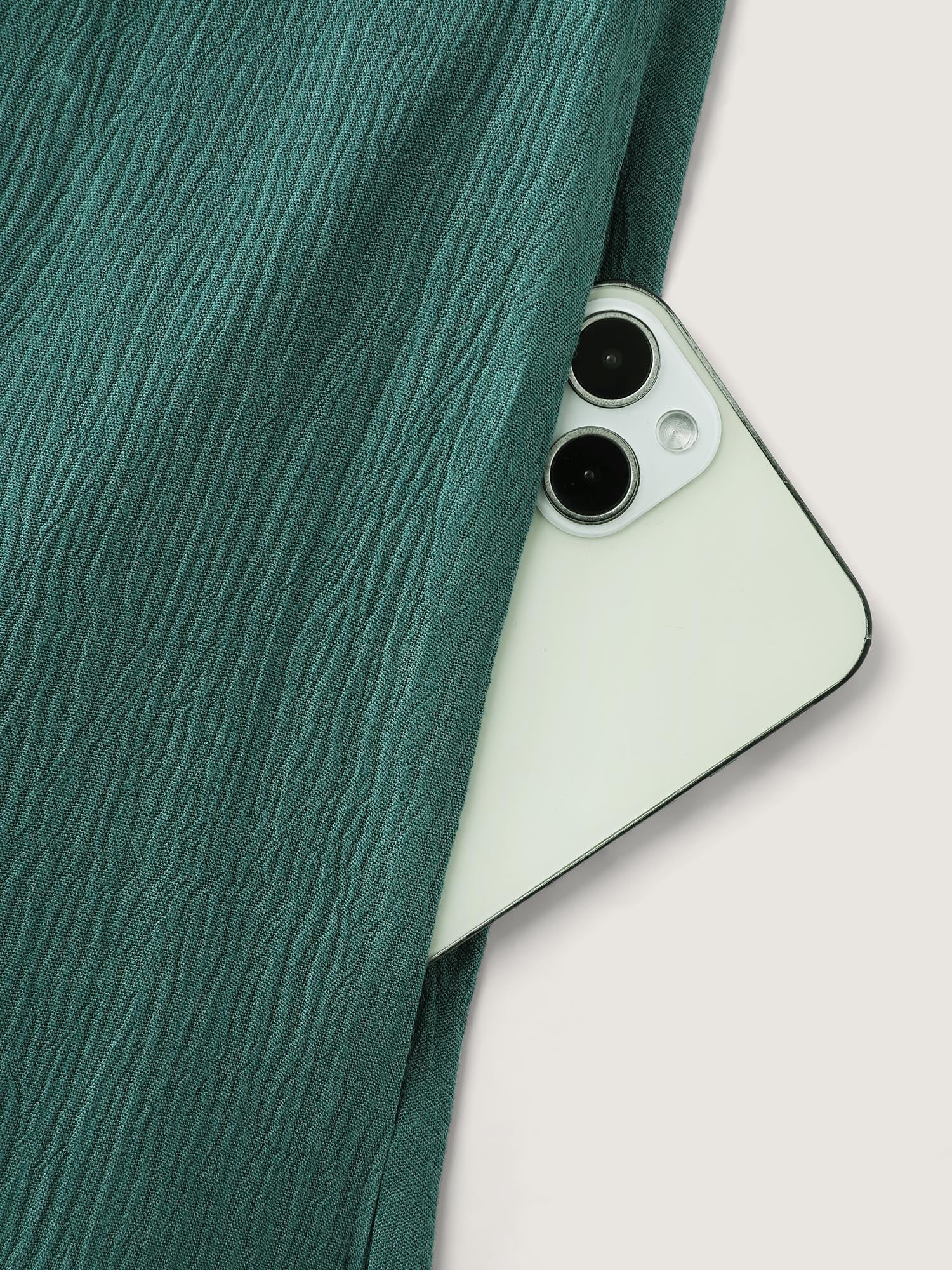 Floral Print Contrast Drawstring Midi Dress