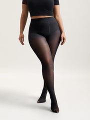 Floral Pattern Sheer Silk Tights