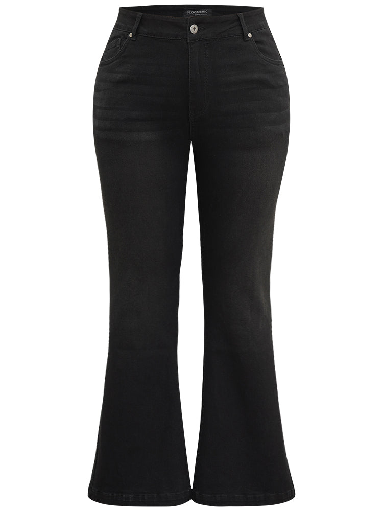 Flare Leg High Rise Full Length Jeans