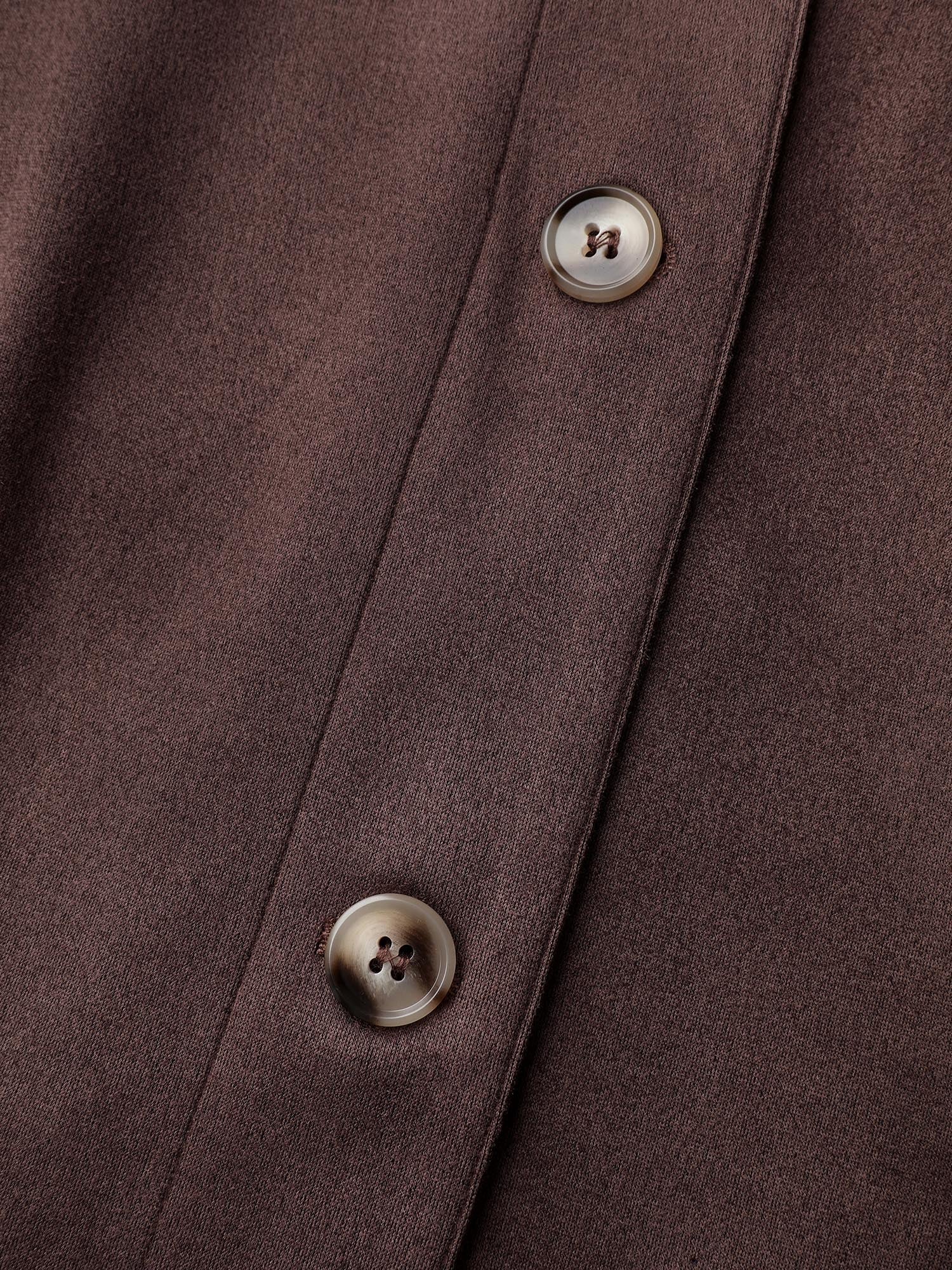 Suede Lined Button-Down Jacket